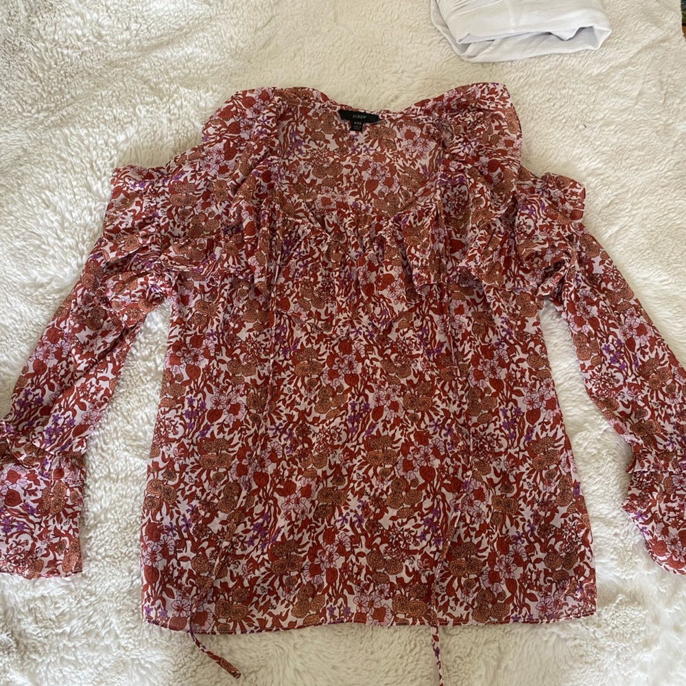 Jcrew floral blouse